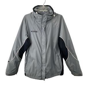 Columbia Core Interchange Hooded Jacket XL Women Outer Shell Blue Hooded Zip